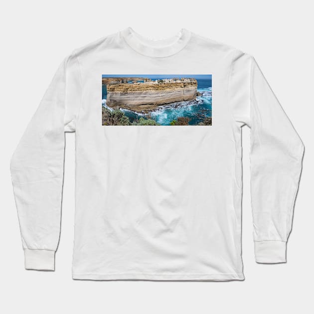 Great Ocean Road - Panorama Long Sleeve T-Shirt by bkbuckley